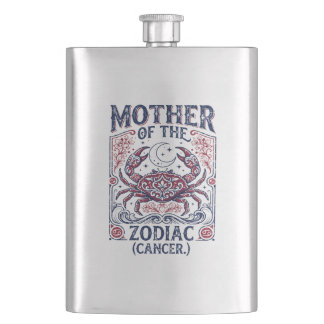 Mother Of The Zodiac Cancer Novelty Flask