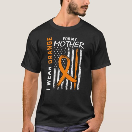 Mother Orange For My Mom Multiple Sclerosis Awaren T_Shirt