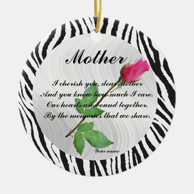 MOTHER-ORNAMENT CERAMIC ORNAMENT (Front)