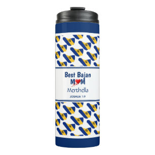 Mother Personalized BEST BAJAN MOM MUM Barbados Thermal Tumbler