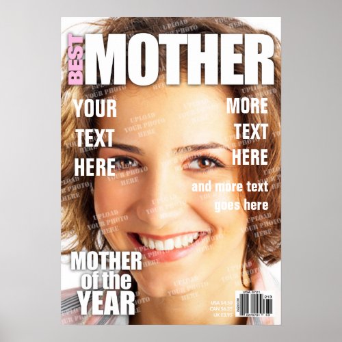 Mother Personalized Magazine Cover Poster