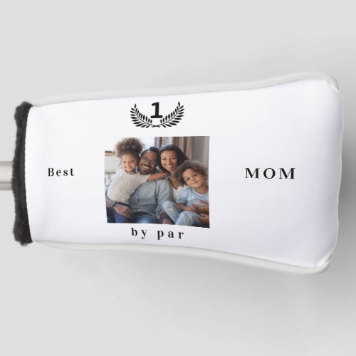 Mother photo black white golf head cover