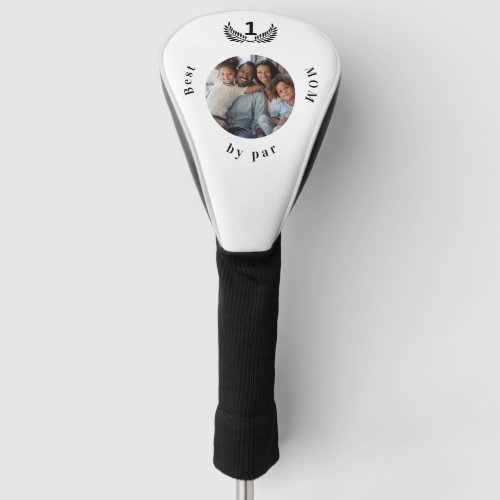Mother photo black white golf head cover