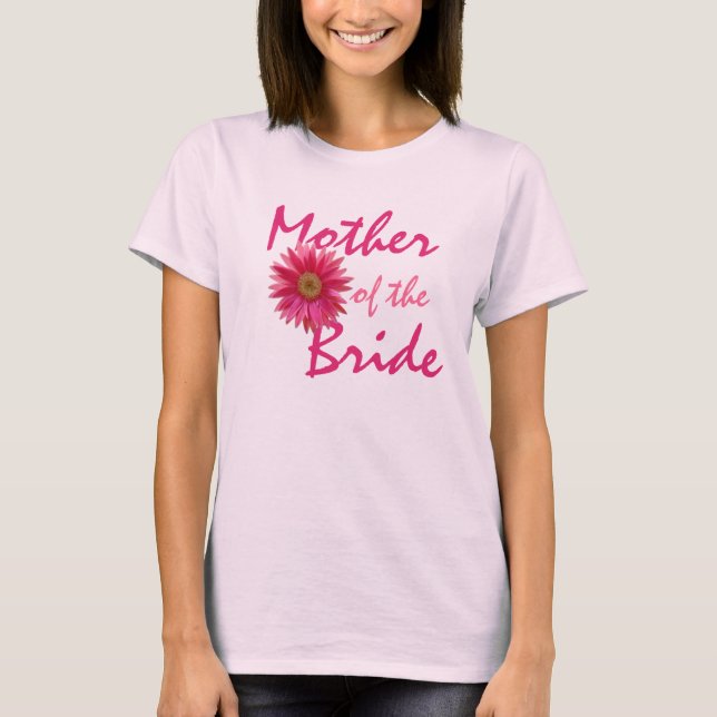 Mother Pink Gerbera Daisy T-Shirt (Front)