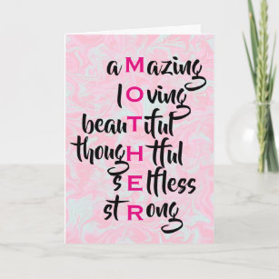 Mother Acronym Gifts On Zazzle