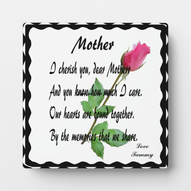 MOTHER-PLAQUE PLAQUE (Front)