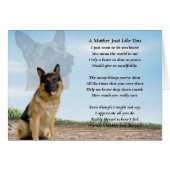 Mother poem - German Shepherd Dog (Front Horizontal)