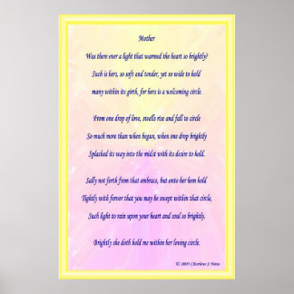 Mothers Day Poem Posters | Zazzle