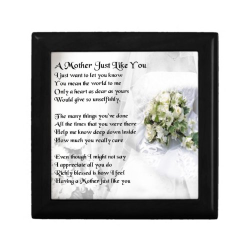 Mother Poem _ Wedding Bouquet Design Gift Box