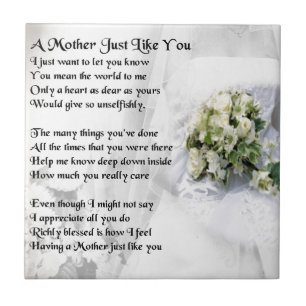 Mother Poem - Wedding Bouquet Design Tile
