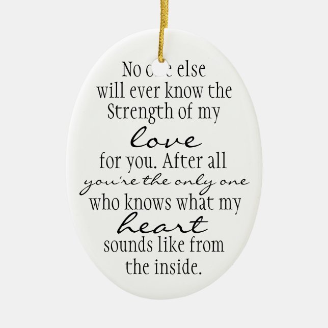 Mother Quote Ceramic Ornament (Front)