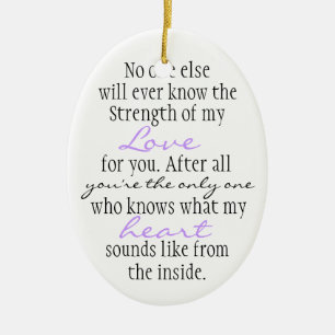 Mother Quote Ceramic Ornament