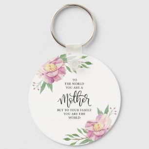 Mother Quote Gift Keychain