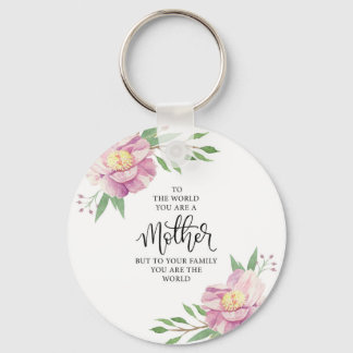 Mother Quote Gift Keychain