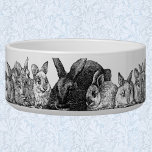 mother rabbits and babies bowl<br><div class="desc">Adorable design!</div>