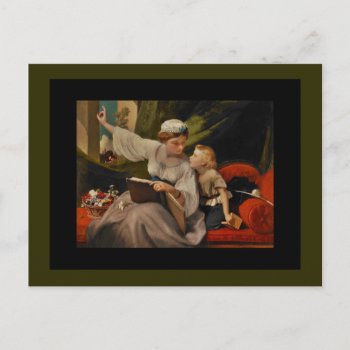 Mother Reading A Fairytale Postcard by dmorganajonz at Zazzle
