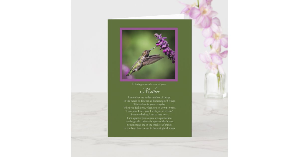 Mother Remembrance Anniversary of Death Card | Zazzle