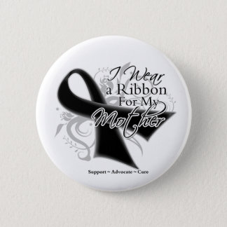 Mother Ribbon - Melanoma Skin Cancer Pinback Button