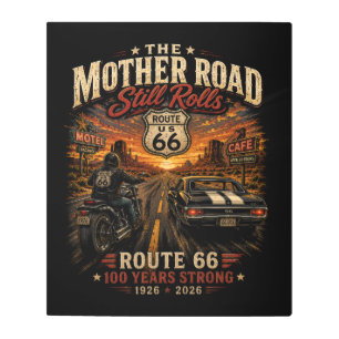 Mother Road Centennial Garage Legend Metal Print