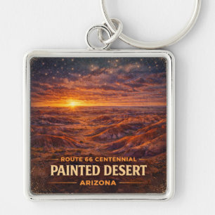 Mother Road Centennial Painted Desert Twilight Keychain