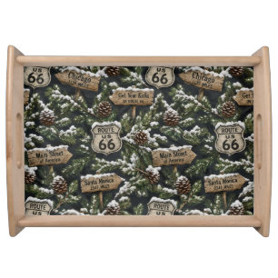 Mother Road Winter Lodge Entertaining Serving Tray