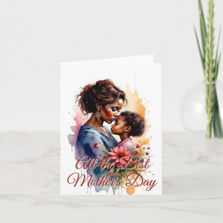 Mother’s Day African Watercolor Love Art Card