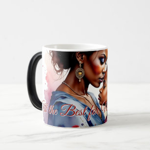 Mother’s Day African Watercolor Love Art Color Morph Mug