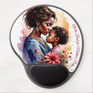 Mother’s Day African Watercolor Love Art Gel Mouse Pad