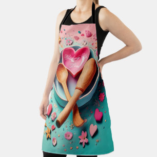 Mother’s Day Apron – Baking with Love – Cute Heart