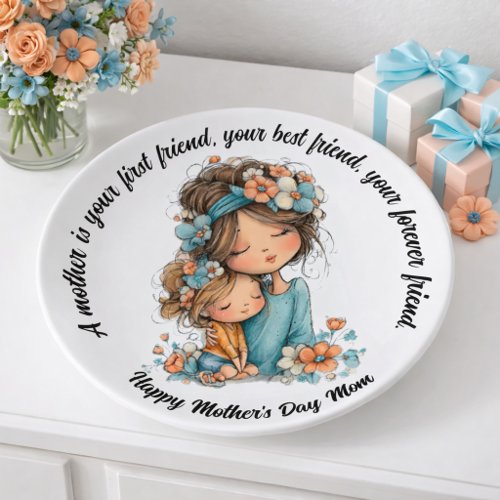 Mother’s Day Art – Heartfelt Mother and Child  Trinket Tray