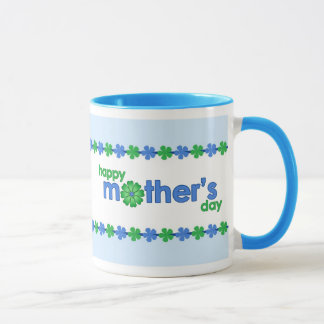 Mother’s Day Blue Spring Flowers Mug