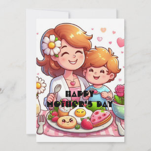 Mother’s Day Breakfast Surprise Holiday Card