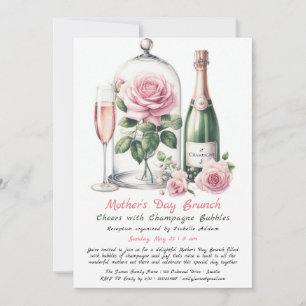Mother’s Day Brunch Invitation – Champagne & Pink 