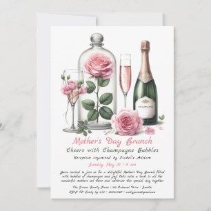 Mother’s Day Brunch Invitation – Champagne & Pink
