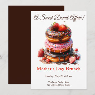 Mother’s Day Brunch Invitation – Donut affair