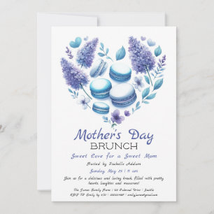 Mother’s Day Brunch Invitation Heart Macaron