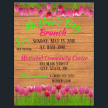 Mother’s Day Brunch Promotional Flyer<br><div class="desc">Size: 8.5" x 11"
Make your promotional materials stand out with a custom flyer. The perfect size for all of your promotional needs,  you can upload your own photos,  graphics,  and logos to craft the perfect flyers for your event,  party,  or grand opening.</div>