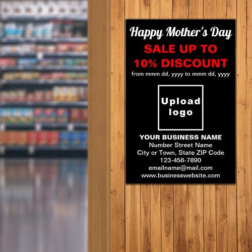 Mothers Day Business Sale Black Poster