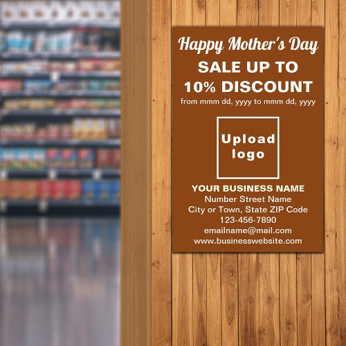 Mothers Day Business Sale Brown Poster