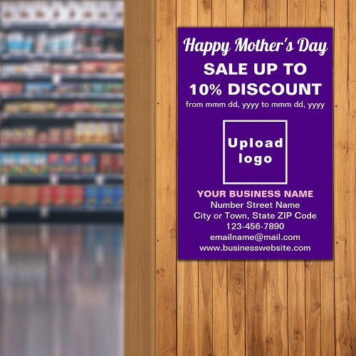 Mothers Day Business Sale Purple Poster