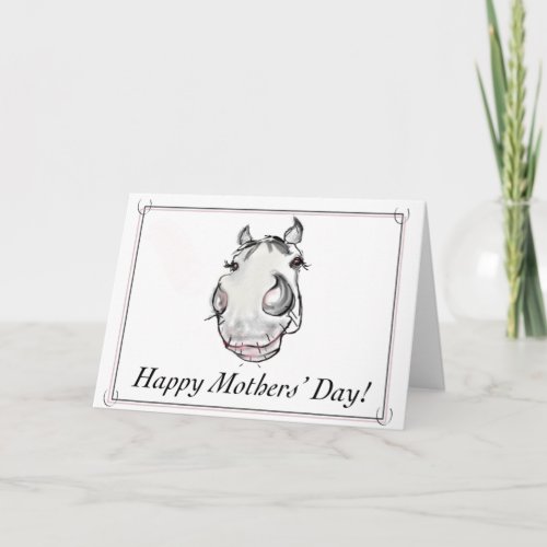 Mothers Day card for horse loving mom