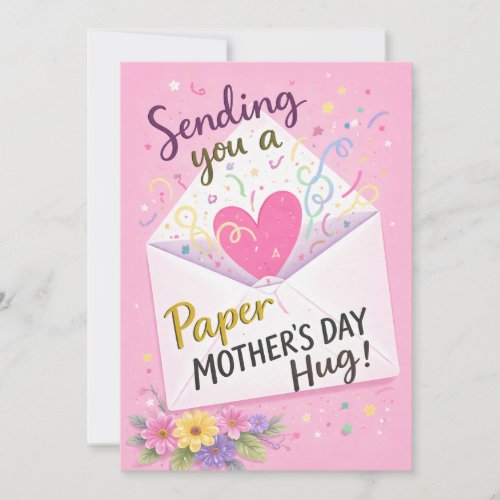 Mother’s Day Card, Paper Hug Card