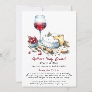 Mother’s Day Cheese & Wine Brunch Invitation