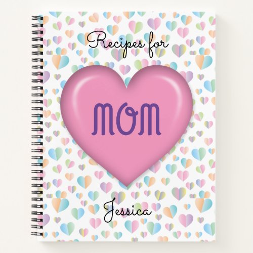 Mothers Day Design Floral Elegant Notebook