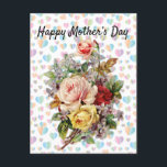 Mother’s Day Design Floral Elegant Postcard<br><div class="desc">Mother’s Day Design Floral Elegant Postcard</div>