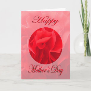 Mother’s Day Dianthus Red Flower Card