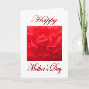 Mother’s Day Dianthus Red Flower Card