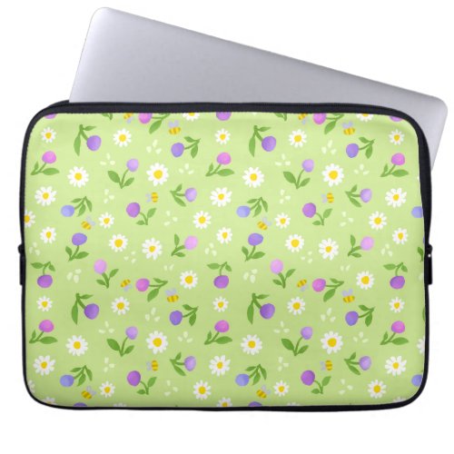 Mothers Day floral laptop case flowers  bees
