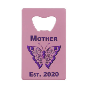 Mother’s Day for Mother “Est 2020” Credit Card Bottle Opener