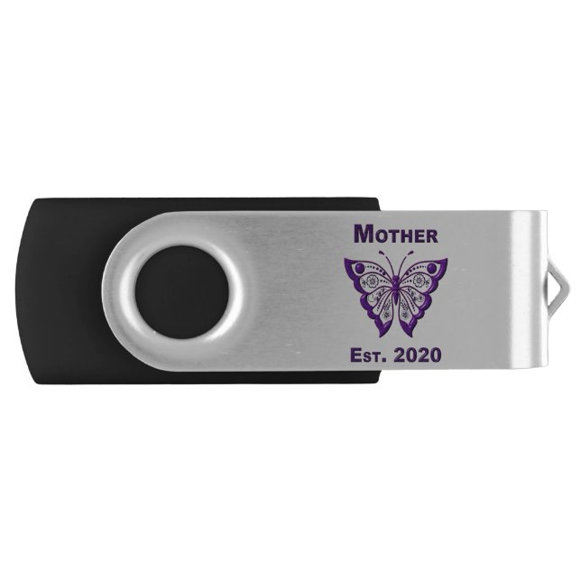 Mother’s Day for Mother “Est 2020” Flash Drive (Front)